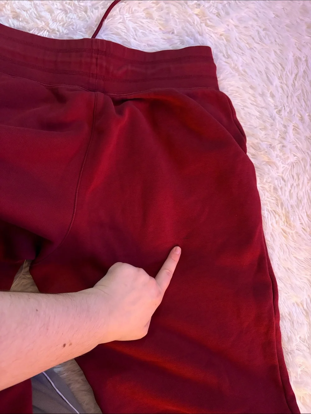 Nike Red And Gold Swoosh Jogger Sweatpants Size L